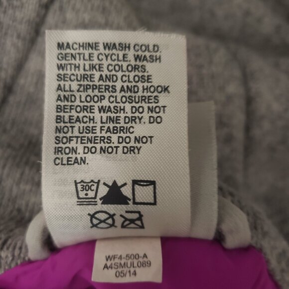 Avalanche Jacket S Hooded Full Zip Gray Magenta - Picture 9 of 11